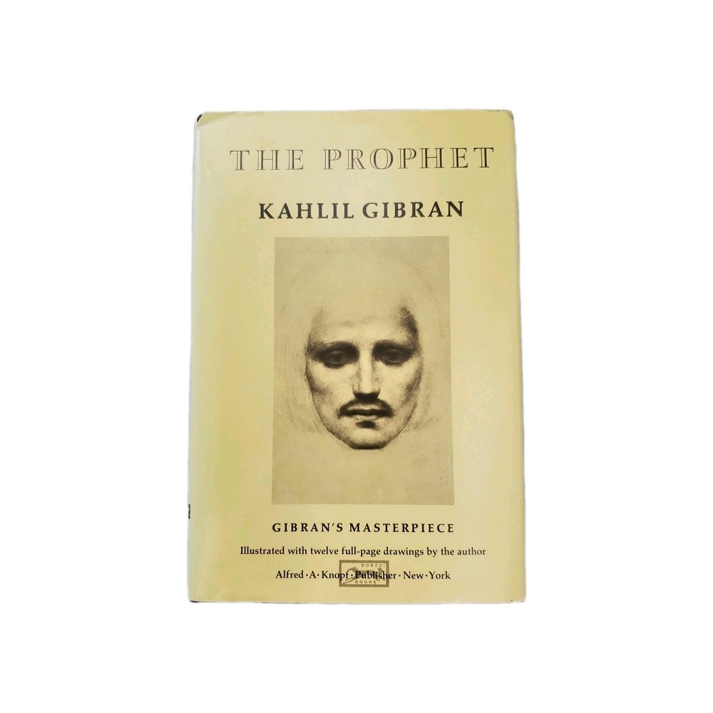 The Prophet Kahlil Gibran Hardcover Book 1993 Knopf Borzoi Illustrated
